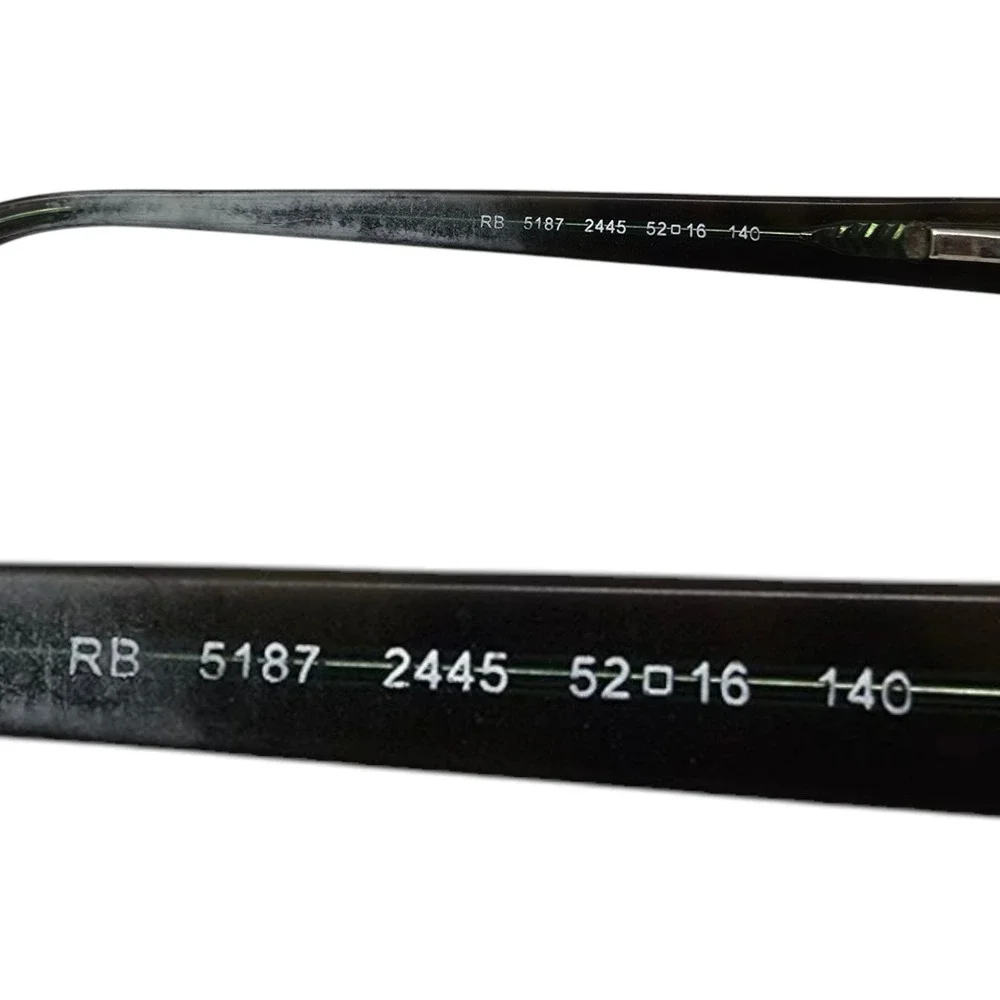 RayBan Eyeglasses RB 5187 Unisex 52-16 Dark Havana Tortoise Acetate Classic Chic